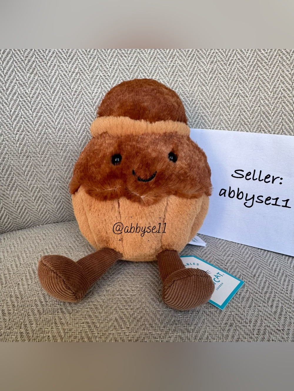 Jellycat Amuseables Brigitte Brioche - Authentic - New With Tags - Fast Ship